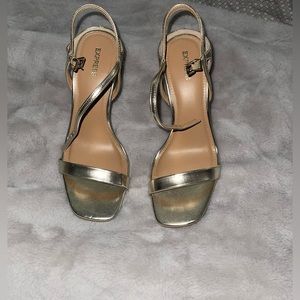 Express gold heels